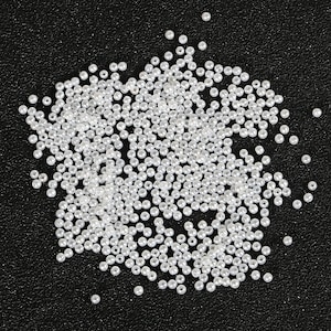 1000pcs 3mm Small White Pearls - Czech Round ABS Imitation Pearls - 1mm Hole