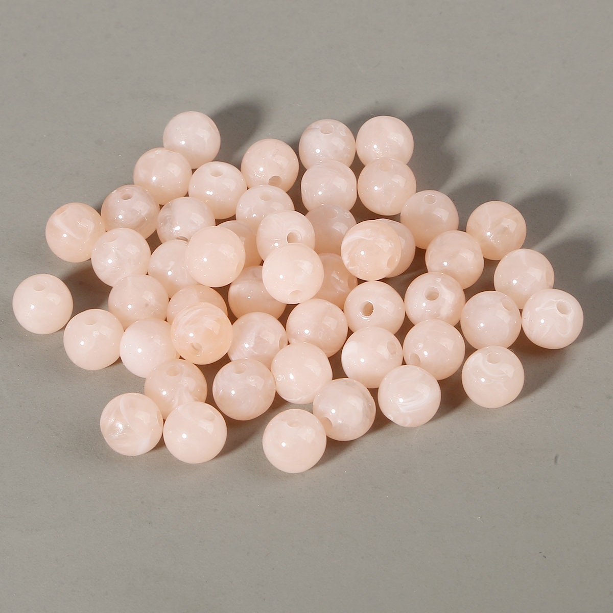 Bubblegum Beads Frosted Peach Acrylic Round Gumball Beads Plastic Round Bead Chunky Beads 8mm Matte Peach Round Beads #1799