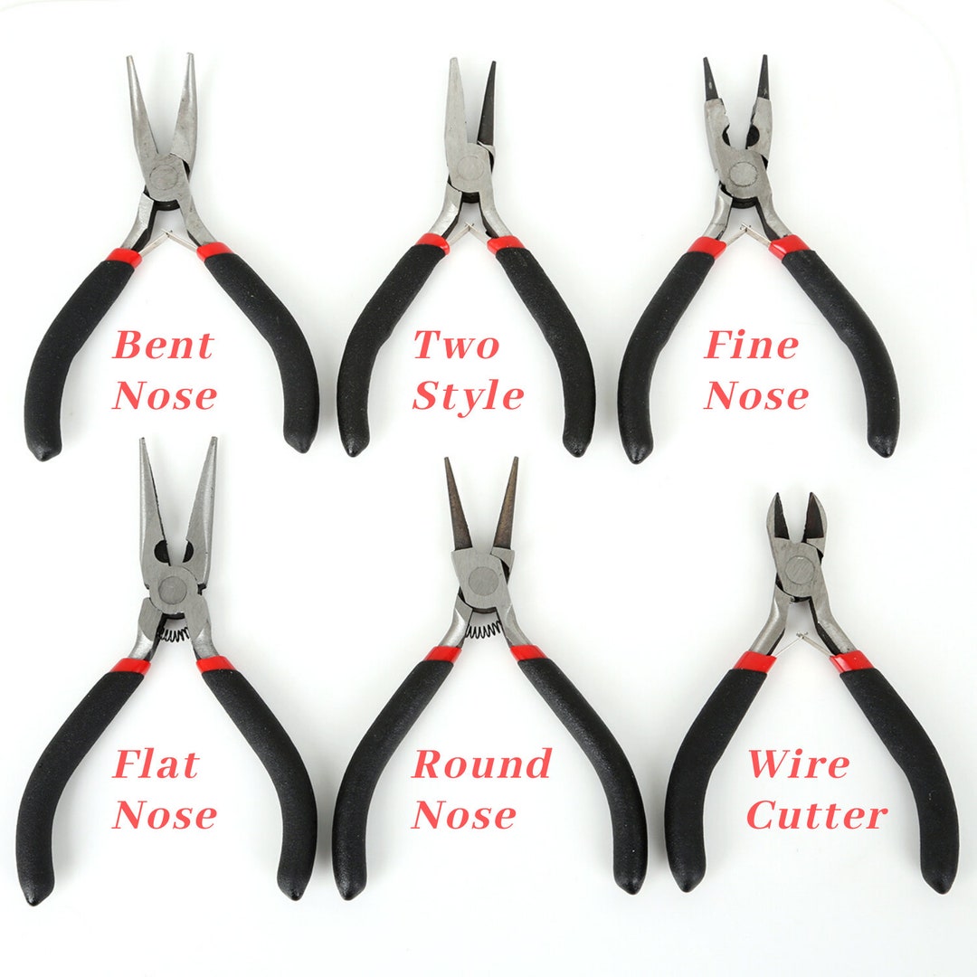 148mm Round Nose Pliers Foam Handles Ergonomic Wire Wrapping Jewelry Making Tool, Women's, Size: One size, Stainless