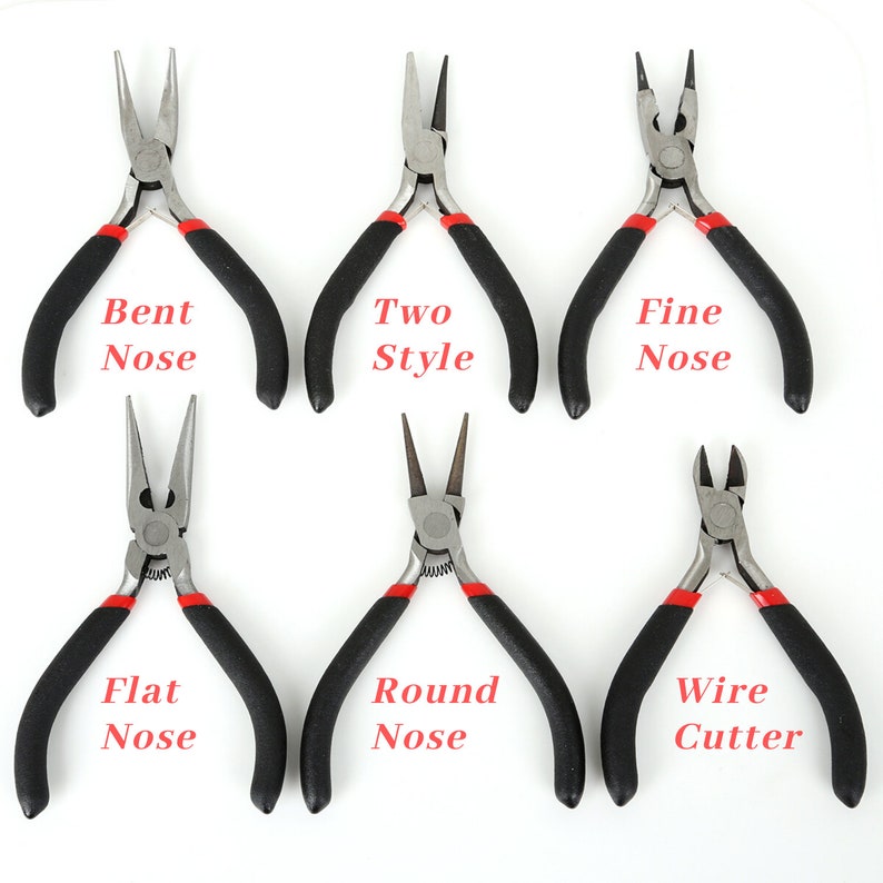 Jewelry Tool Set Round Nose Pliers Flat Nose Pliers Wire Etsy New Zealand