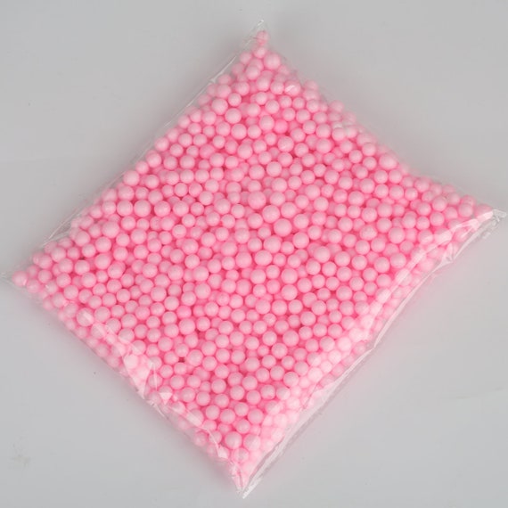 Pink Foam Beads for Slime Pink Slime Supply Slime Supplies