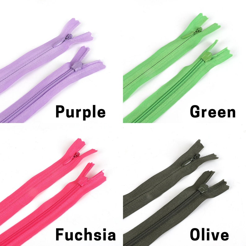18 COLORS YKK Standard All Purpose 3 Coil Zippers 28cm 35cm Etsy