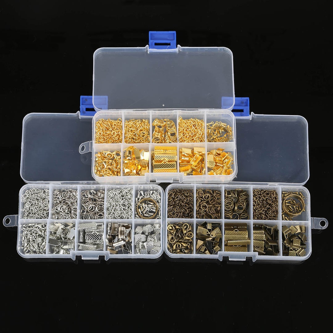 Jewelry Findings Set, Jewelry Findings Kit, Gold Silver or Bronze