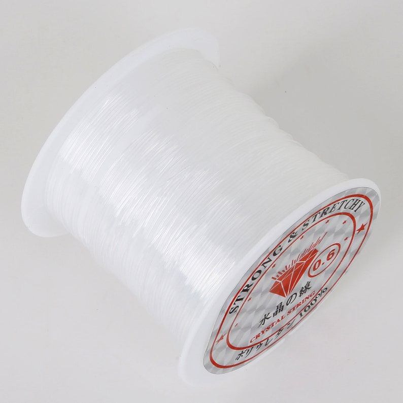 0.2/0.25/0.3/0.35/0.4/0.45/0.5/0.6mm 1 Roll Fish Line Wire Clear Non-Stretch Strong Nylon String Beading Cord Thread Jewelry DIY Bracelet image 3