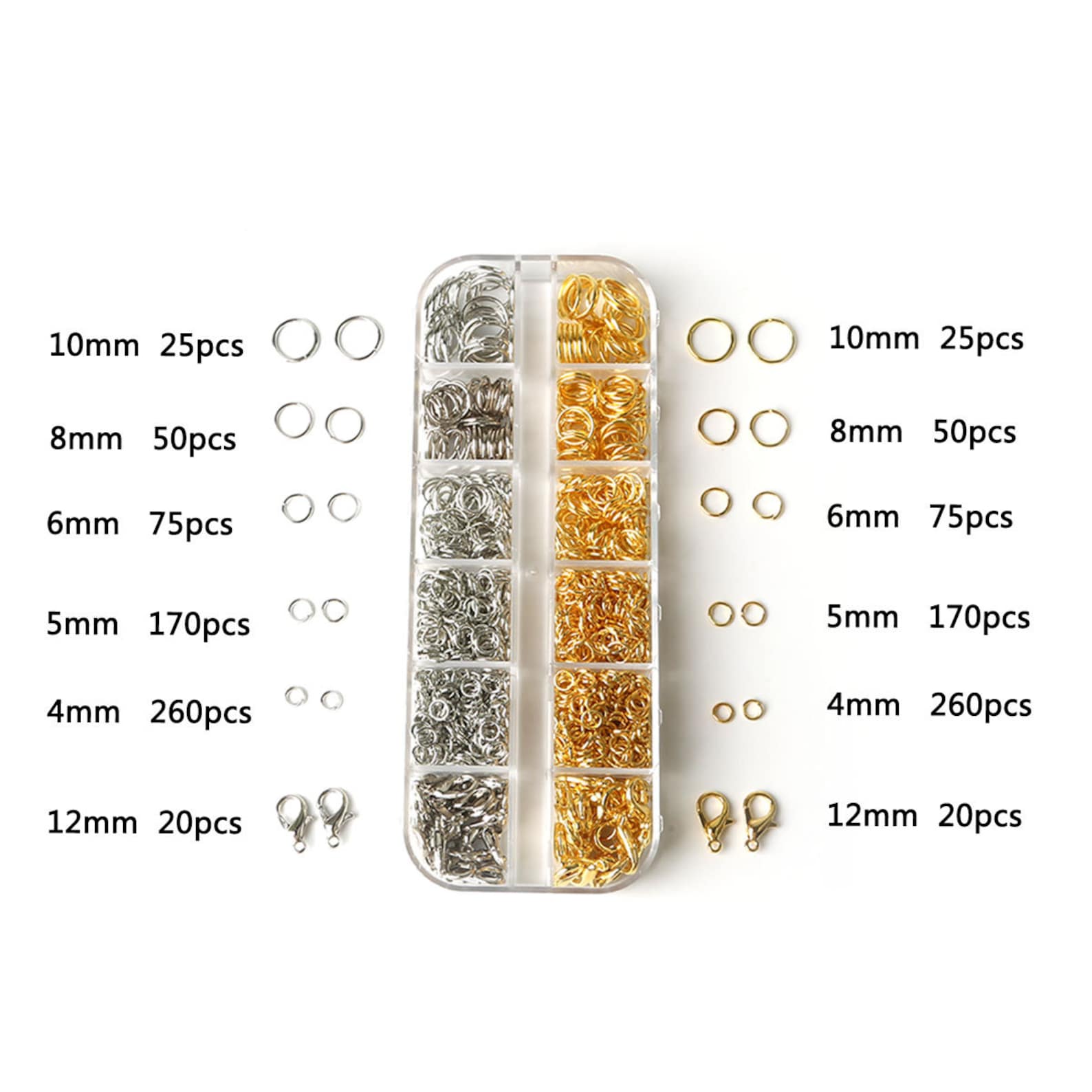 Jewelry Findings Set Gold Silver Plated Jewelry Making Kit Etsy