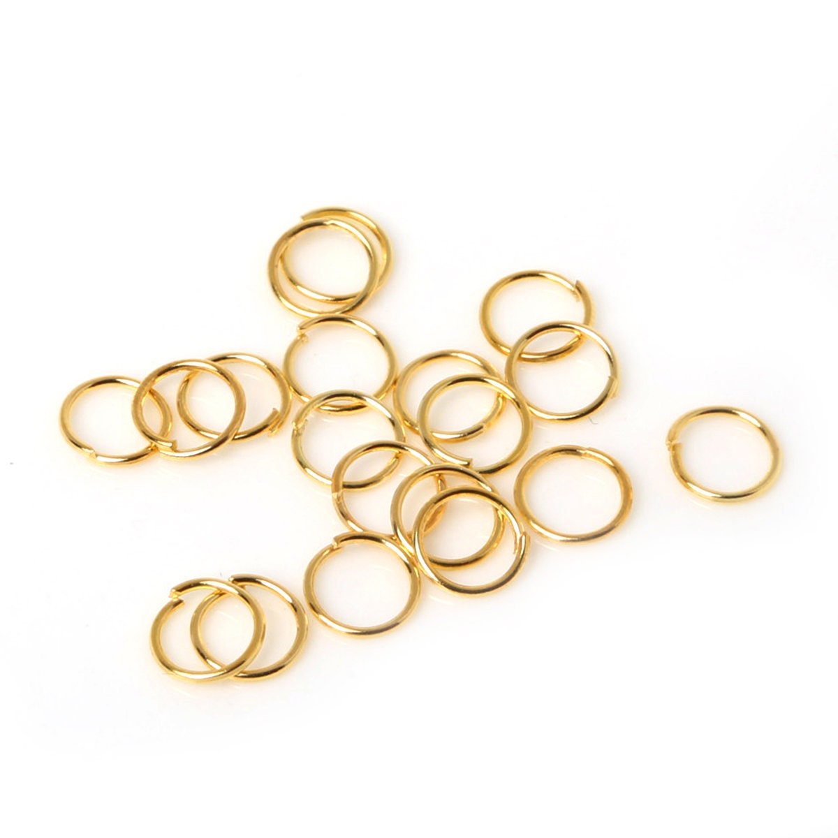 MD Findings Triangle Jump Ring – Gold, Silver, Bronze, Dull Silver Plate – 7-11mm (TJR001)