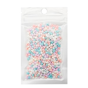 Perles de graines de couleur crème mate de 2 mm 3 mm 8/0 12/0 Perles de graines de haute qualité dans des couleurs crémeuses Perles de graines de couleur pastel Perles pastel Colorées image 10