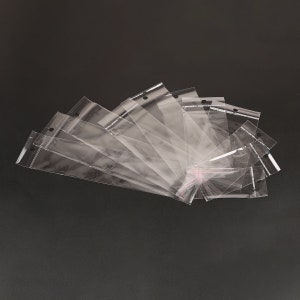 11 SIZES 100pcs Clear Self Adhesive Seal Plastic Bags Transparent Resealable Cellophane OPP Packing Poly Bags image 7