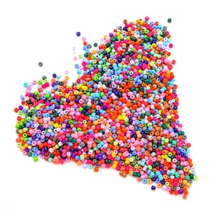 60 Color Choices 3mm Opaque Seed Beads 8/0 1000 Pieces 1mm Hole Size High Quality Seed Beads Multi Color Seed Beads Different Colors image 6
