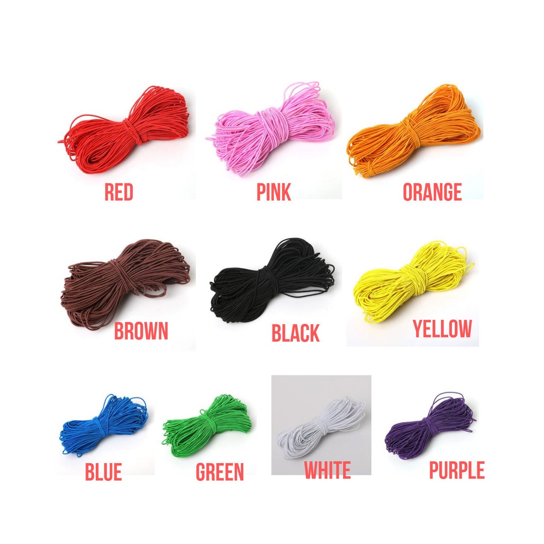 Elastic Thread Mini 1mm Elastic Thread - Beading Cord - Elastic Cord - Elastic Rope - Multi ...