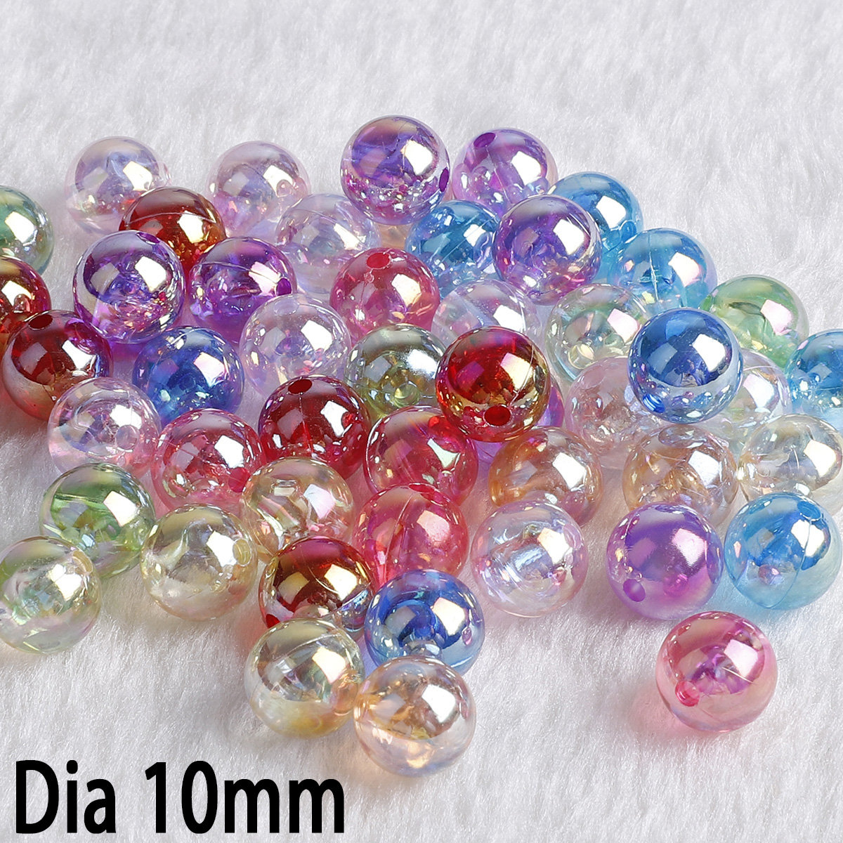AB Transparent Mix Assorted Colors Acrylic Beads Iridescent - Etsy