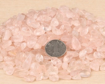 Bulk 100g Natural Rose Quartz Chip Stone (approx 7mm~9mm) Small Rose Quartz Rocks, Small Crystal Stone Rocks