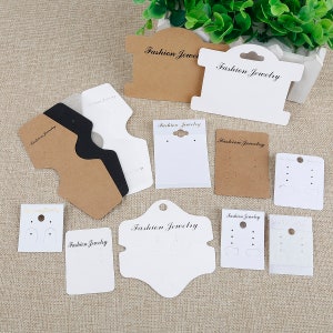 Sieraden Display Cards 14 STIJLEN - Oorbel Display Card - Ketting Display Card - 100 Kaarten