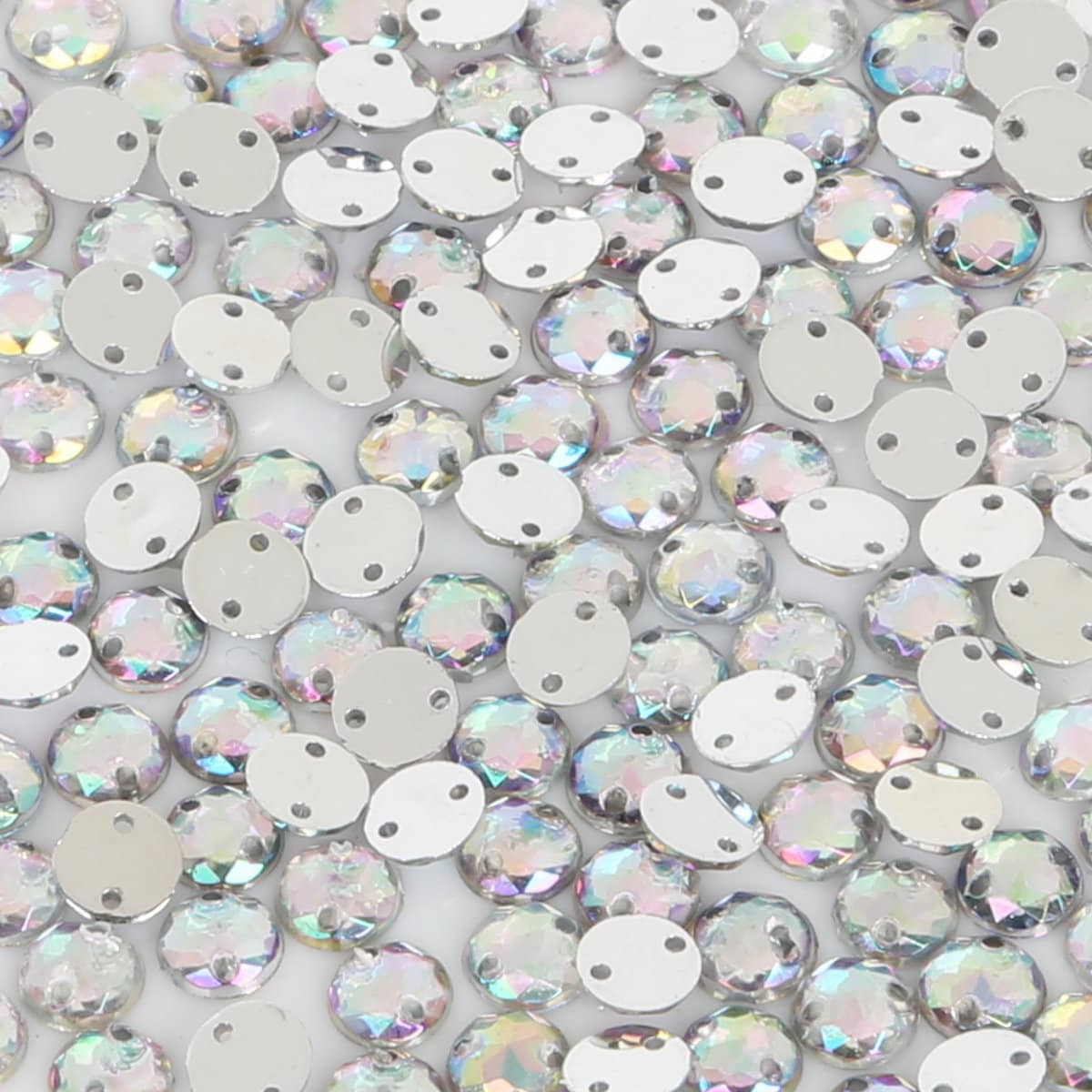 Face Rhinestones 200 Piece Mixed Color Flatback Acrylic Rhinestone Assortment - Sew-on Beads For Crafts, Jewelry &amp; Clothing Flower Rhinestones