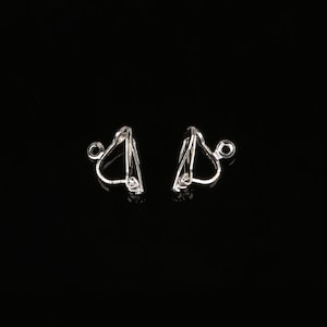20 pcs Silver High Quality Comfortable Clip On Earring Findings