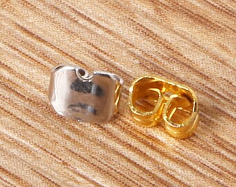 500PCS SILVER GOLD PLATED EARRING SCROLL BUTTERFLY BACKS DIY STOPPERS 500PCS SILVER GOLD PLATED EARRING SCROLL BUTTERFLY BACKS DIY STOPPERS
