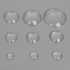 Lot Round Flat Back Clear Glass Cabochon Transparent - Temu