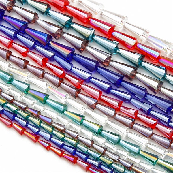 Glass Cone Beads Etsy