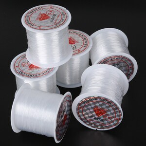 0.2/0.25/0.3/0.35/0.4/0.45/0.5/0.6mm 1 Roll Fish Line Wire Clear Non-Stretch Strong Nylon String Beading Cord Thread Jewelry DIY Bracelet image 2