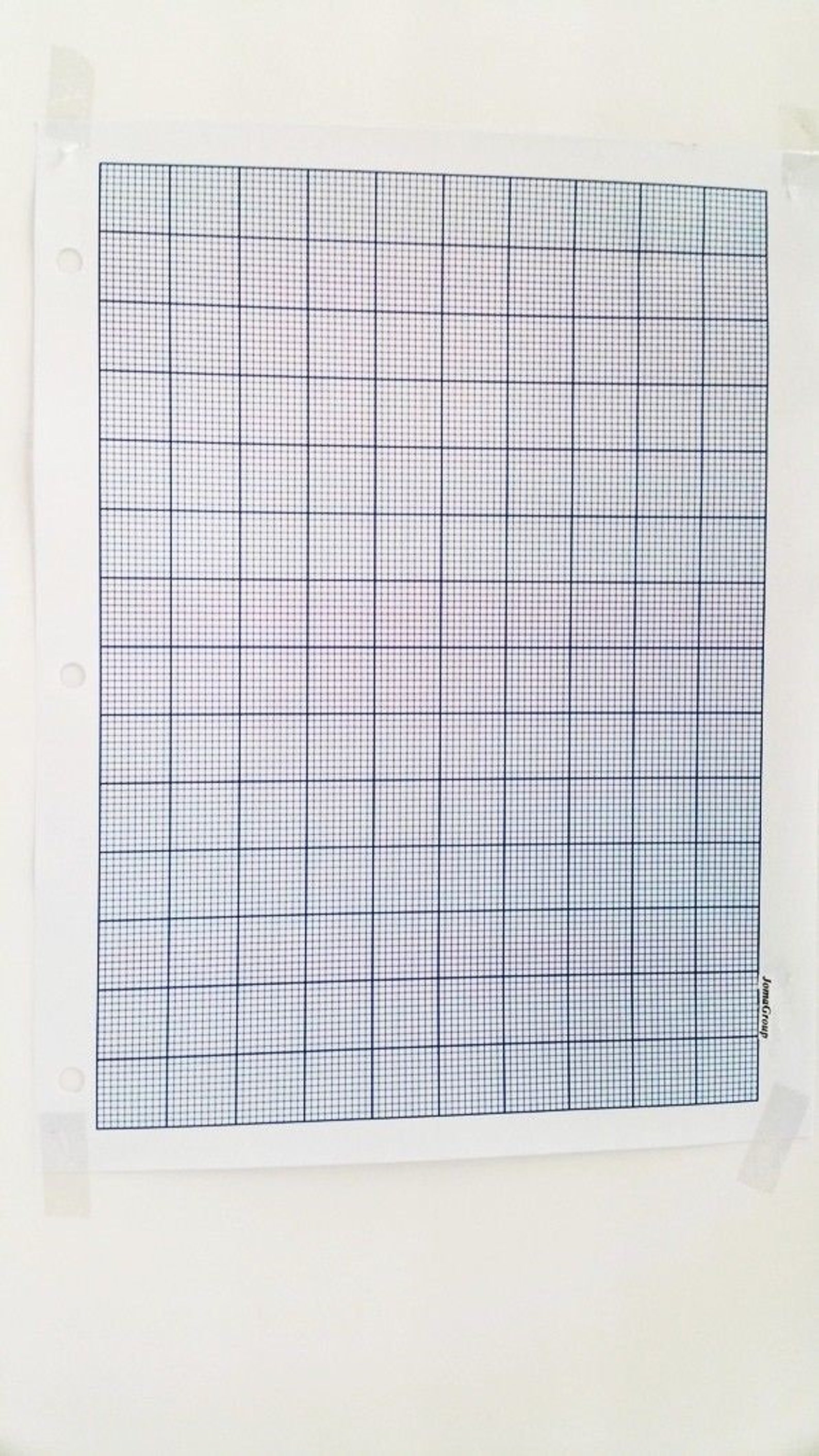 Papier millimétré JOMA 2mm grille feuilles A4 1 pt lignes 5 Etsy France