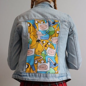 Reworked Adventures of a Kid and his Magical Dog Denim Jacket