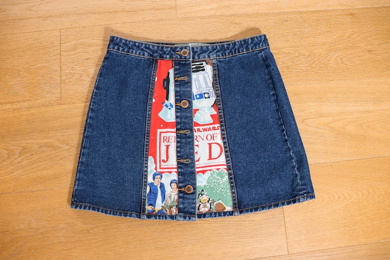 Reworked Disney Star Wars Inspired Denim Skirt
