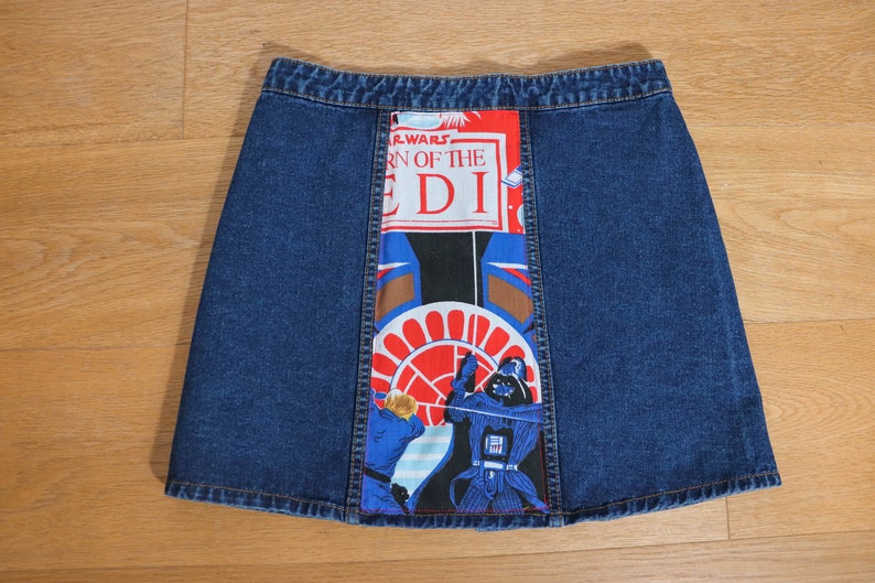 Reworked Disney Star Wars Inspired Denim Skirt