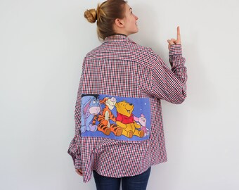 Reworked Silly Old Bear Who Loves Honey Animation and Bedtime Story Upcycled Shirt