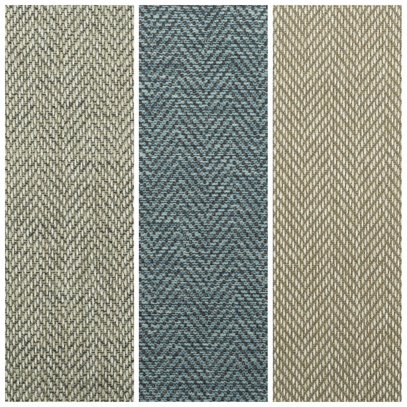 Designer Herringbone Curtain Fabric Heavy Plain Soft Etsy UK