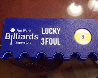 Custom 6 Cue Pool Cue Holder - Pool Player Gift - Billiards Gift - Pool Tables - Pool Sticks