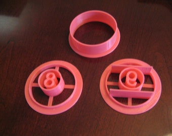 8 and 9 Ball Cookie Cutters - Pool Player Gifts