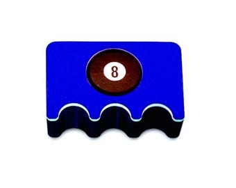 Custom 3 Cue Pool Cue Holder - Gifts for Him - Sports Gifts - Gifts for Her - Man Cave Cue Rest
