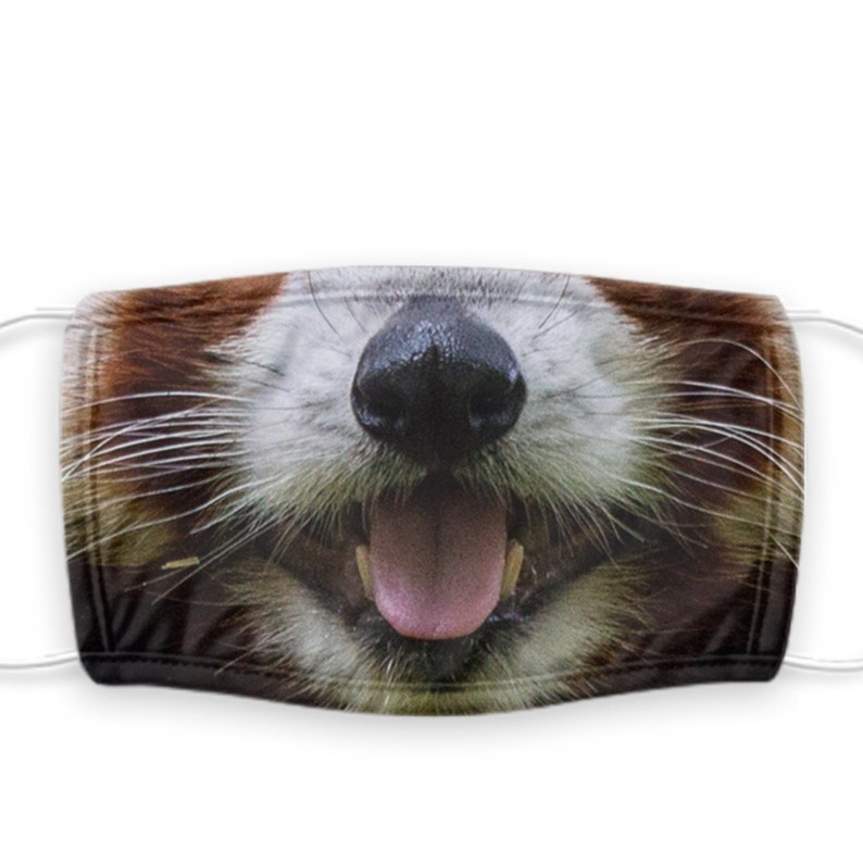 Red Panda Face Mask Reusable Face Mask Washable Face Mask | Etsy