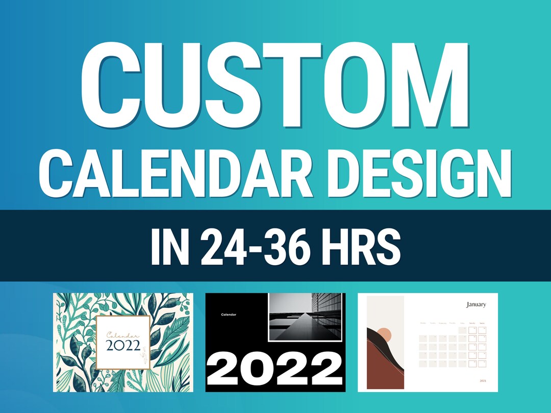 Calendar Customization I Will Create Custom Calendar Designed for You, Calendar Wall, Calendar ...