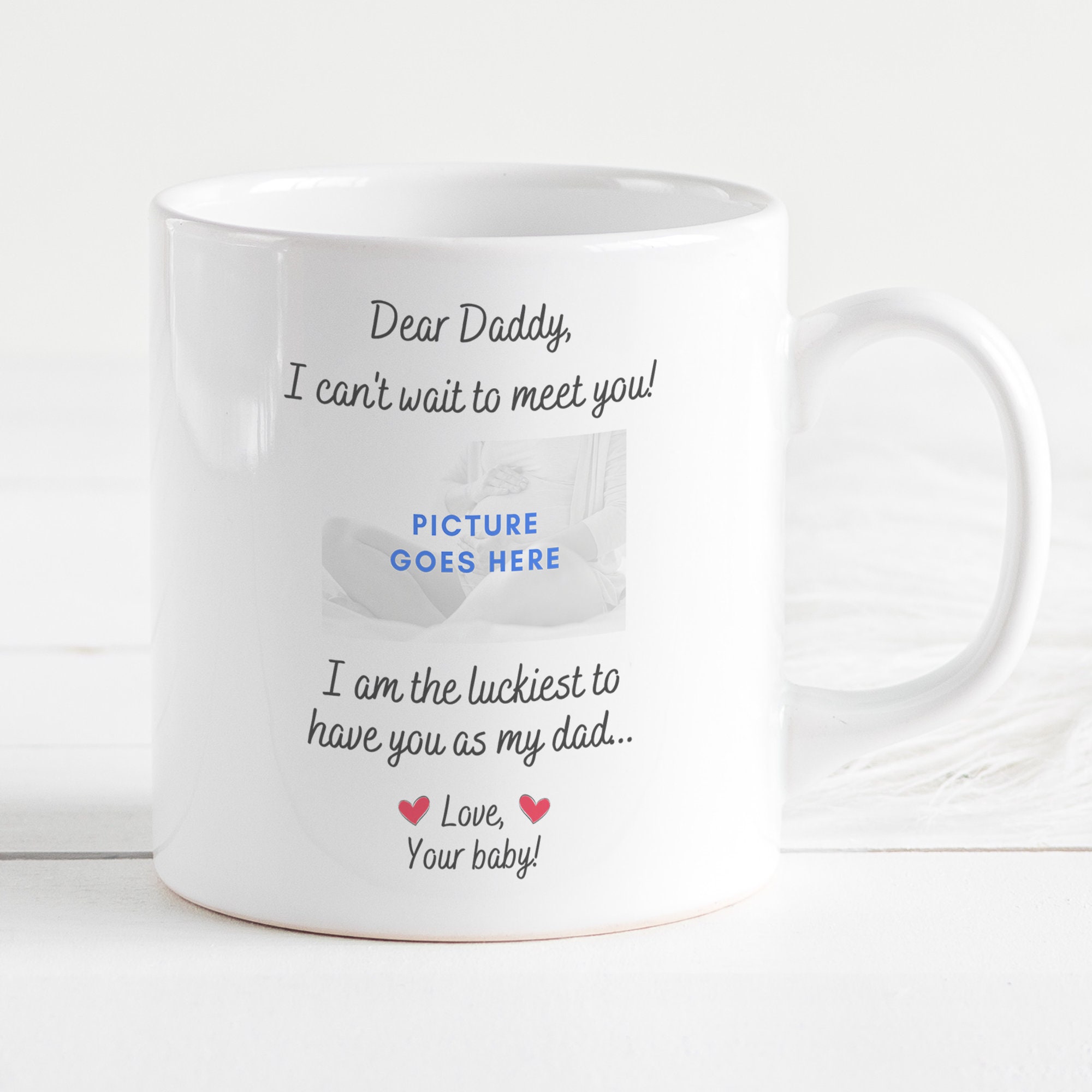 New Dad Gift New Dad Gift From Wife New Dad Mug First Time Etsy