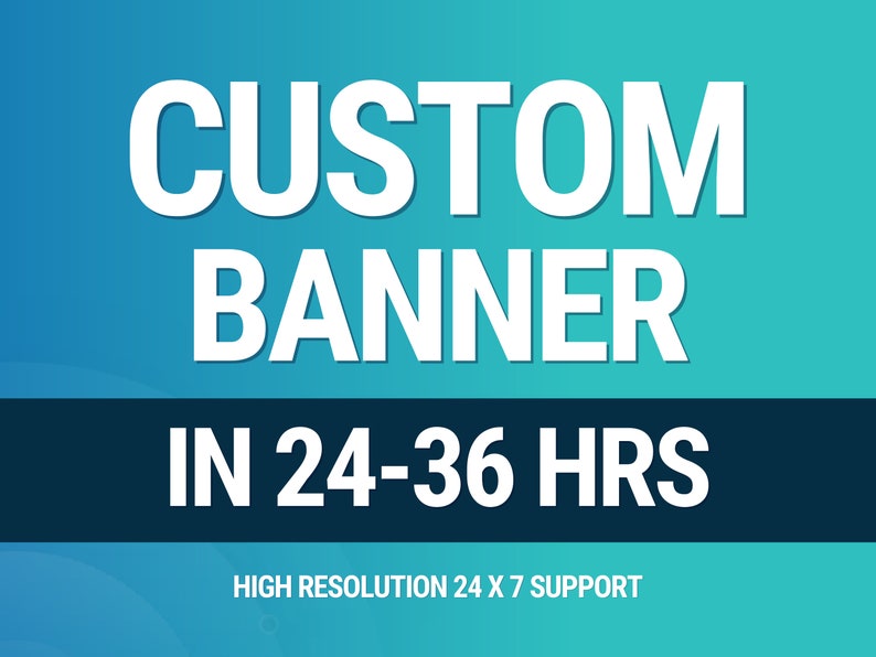 I Will a Create Custom Banner for Your Business Etsy