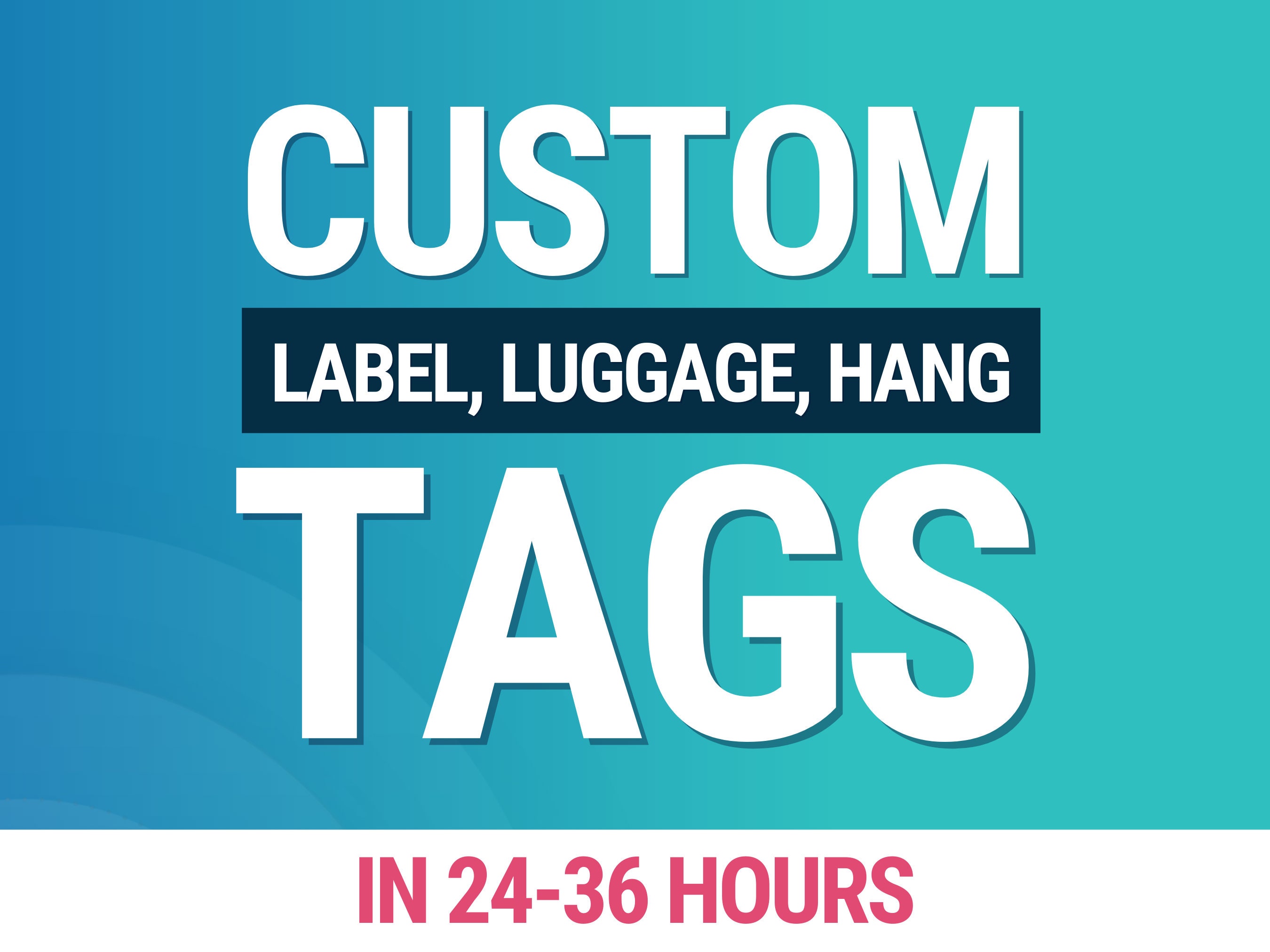 I Will Create Custom Luggage Tags Hanging Tag Boutique Tag Etsy