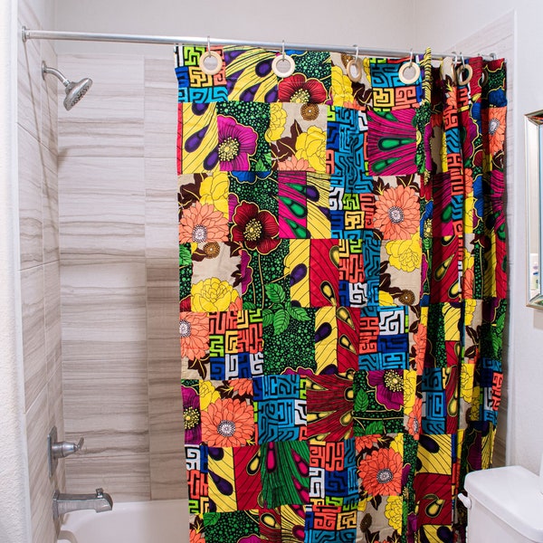 African Shower Curtain Etsy