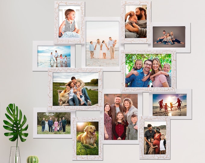 12 Openings PHOTO COLLAGE FRAME — Picture Frame Collage — Multiple ...
