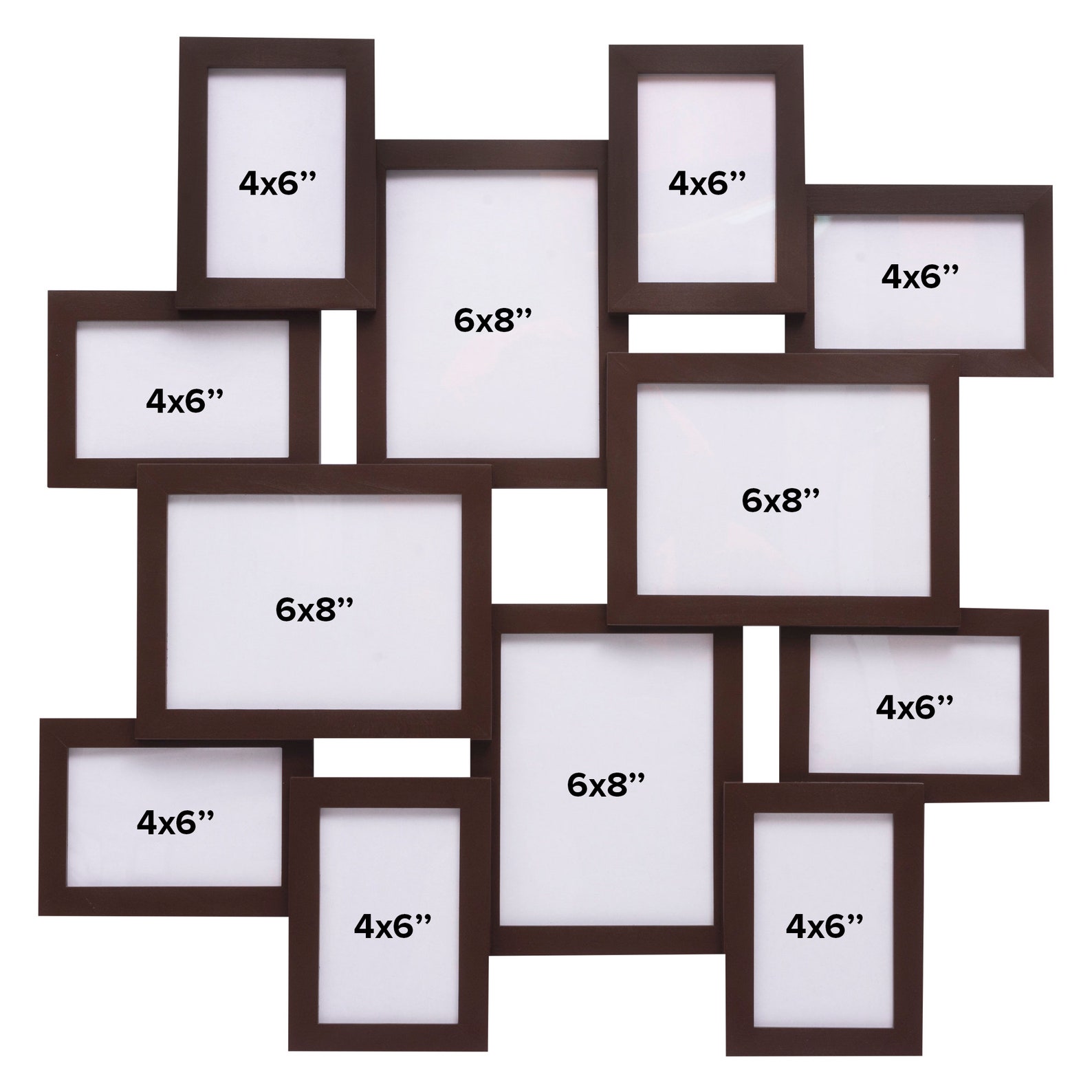 12 Openings PHOTO COLLAGE FRAME Picture Frame Collage Multiple Photo