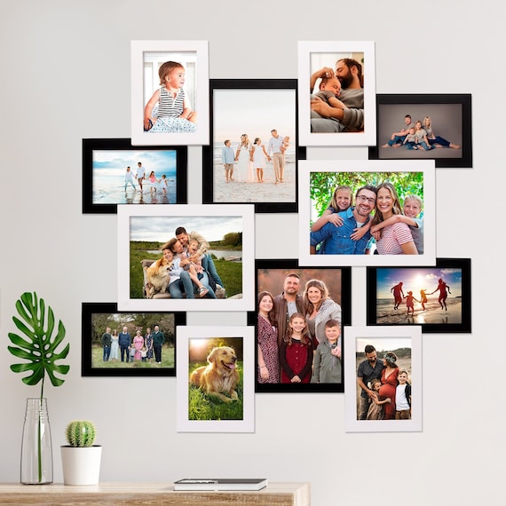 12 Openings PHOTO COLLAGE FRAME Picture Frame Collage Multiple
