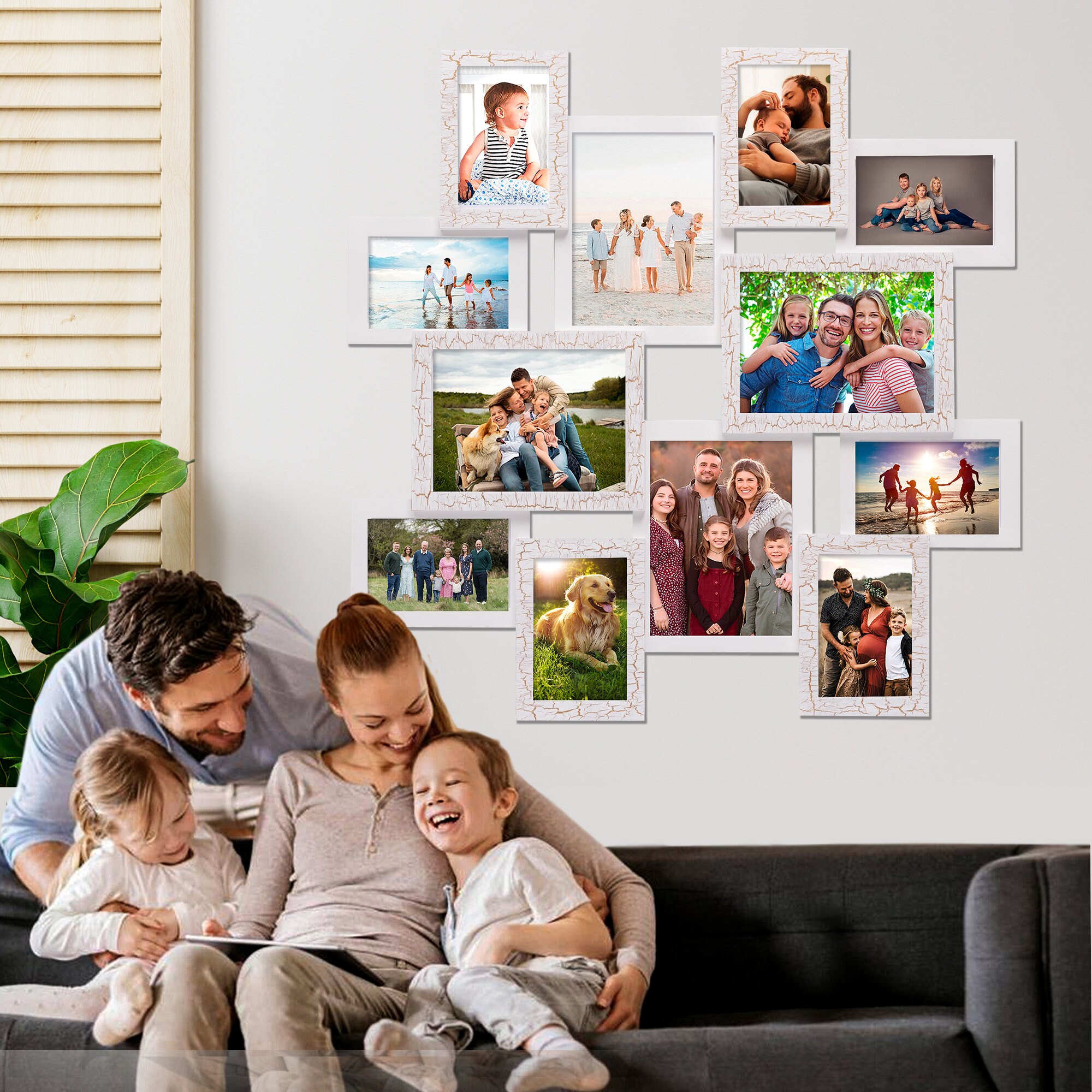 12 отверстий ФОТОКОЛЛАЖ РАМКА Фоторамка Коллаж Несколько - Etsy