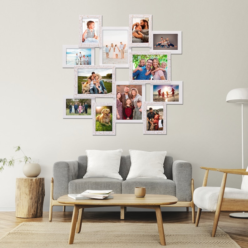 12 отверстий ФОТОКОЛЛАЖ РАМКА Фоторамка Коллаж Несколько - Etsy