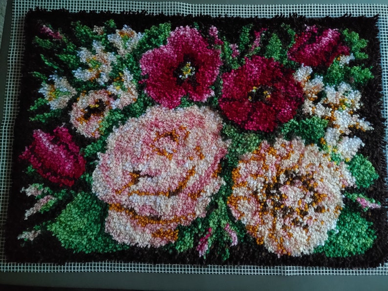 Floral Latch Hook Etsy