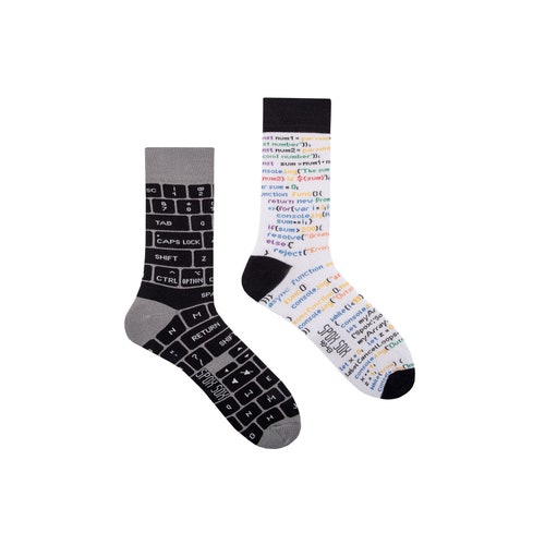 COMPUTERS / IT Mismatched Colorful Socks Colourful Socks - Etsy