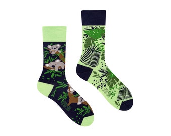 KOALA | mismatched colorful socks | colourful socks | funny socks | women & men socks | crazy socks | patterned socks | unique crew socks
