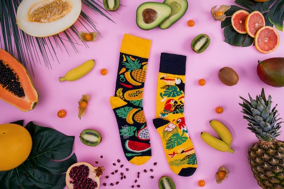 TROPICS Mismatched Colorful Socks Colourful Socks Funny Socks