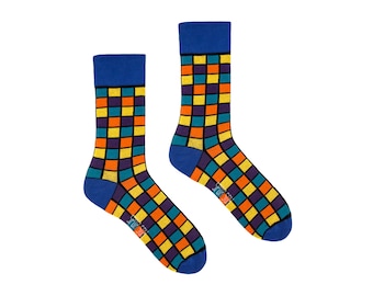 RUBIK'S CUBE | premium socks | colorful socks | colourful socks | funny socks | women & men socks | crazy socks | patterned socks | crew
