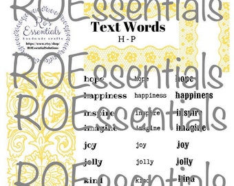 Journal Text Sentiments (Words H-P)