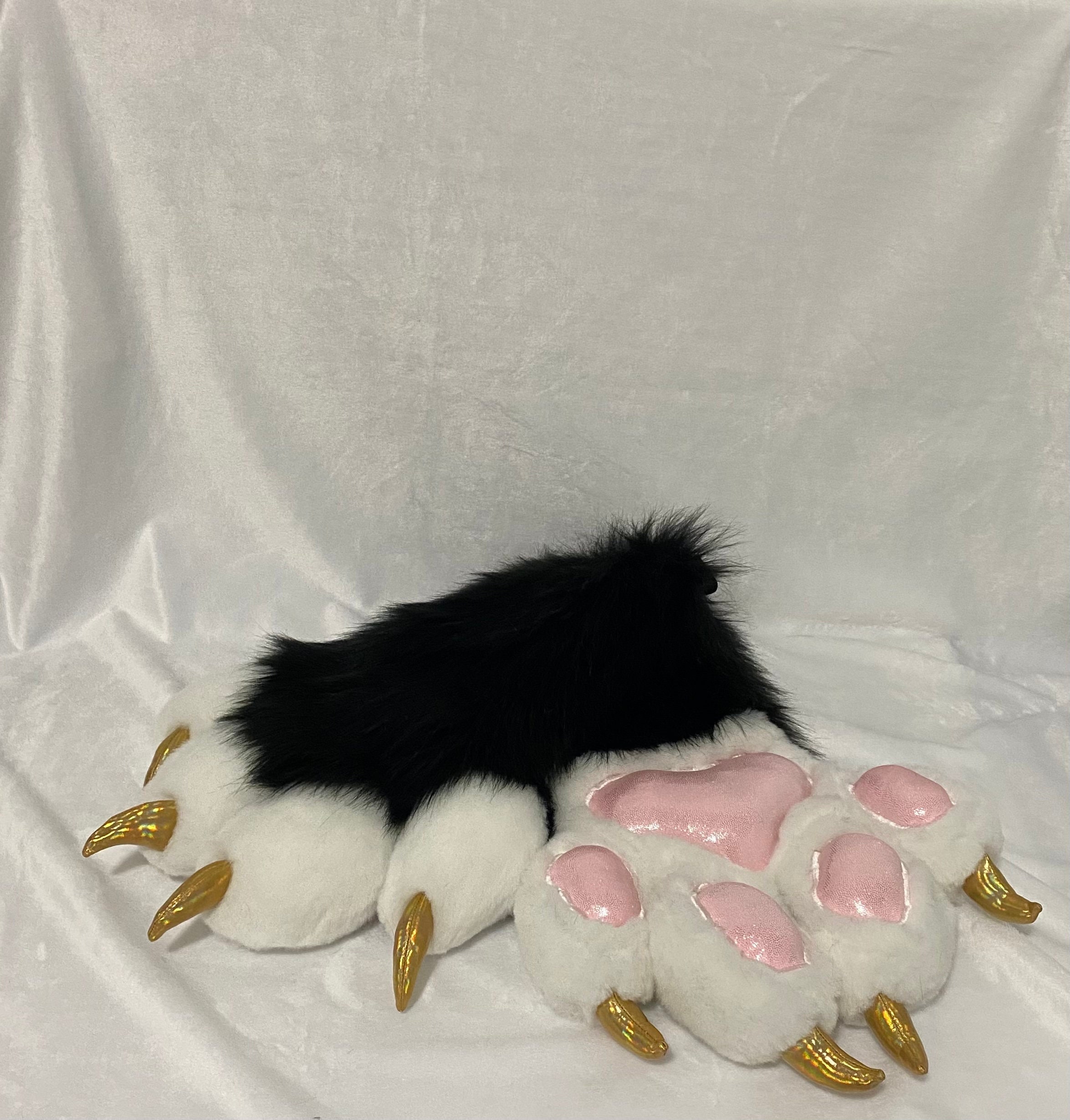 Furry Custom Plush Fursuit Hand Paws Deer Dino & Protogen 